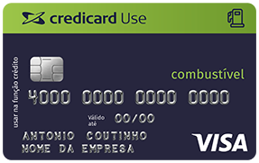 Cartão Credicard Use Combustível Visa.